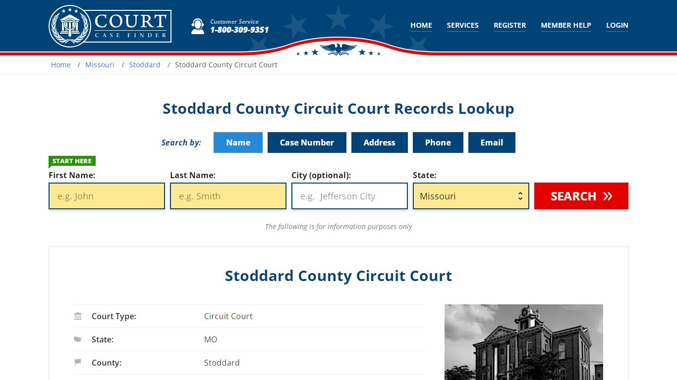 Stoddard County Circuit Court Records Lookup
